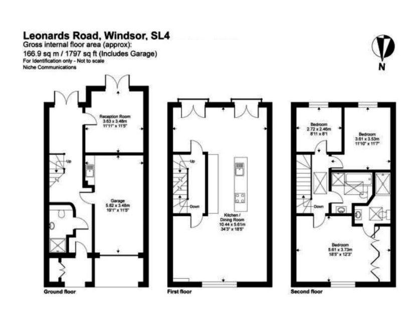 Immaculate Central Windsor Town House With Parking Exterior foto